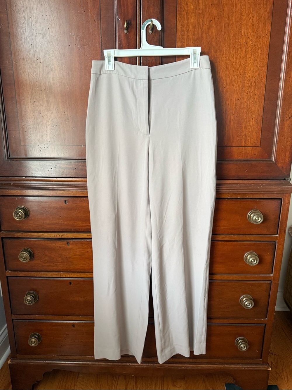 H&M Wide-Leg Dress Pants in Light Taupe